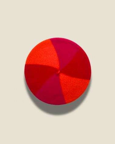 Béret Trio Fuchsia / Orange / Rouge