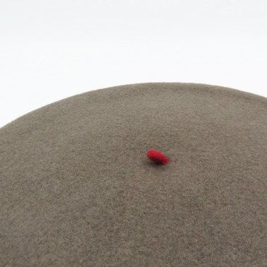 Premium Beret Truffle Grey Woman