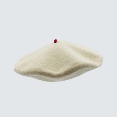 Premium Beret Off White Man