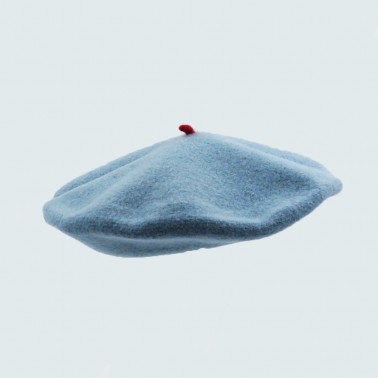 Premium Beret Light Blue Woman