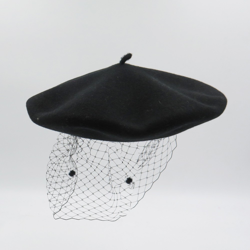 Béret Femme Noir — Matière Modal, Résistant à La Déformation, Taille Unique - 6
