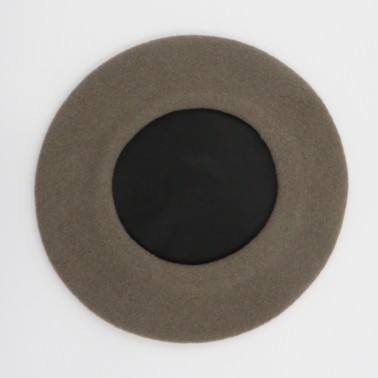 Premium Beret Truffle Grey Woman