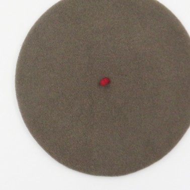 Premium Beret Truffle Grey Woman