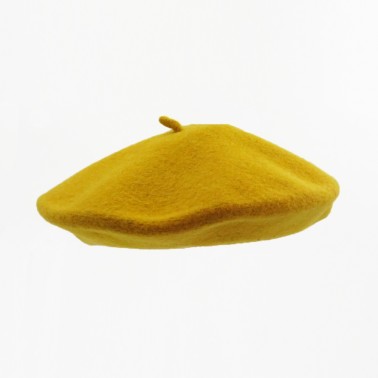 Béret Classique Moutarde Femme