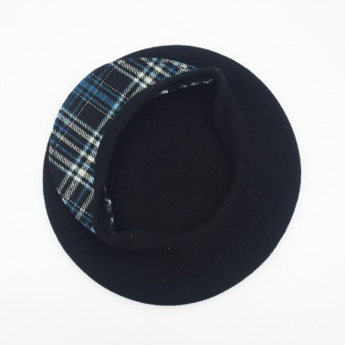 béret casquette tartan noir le béret français