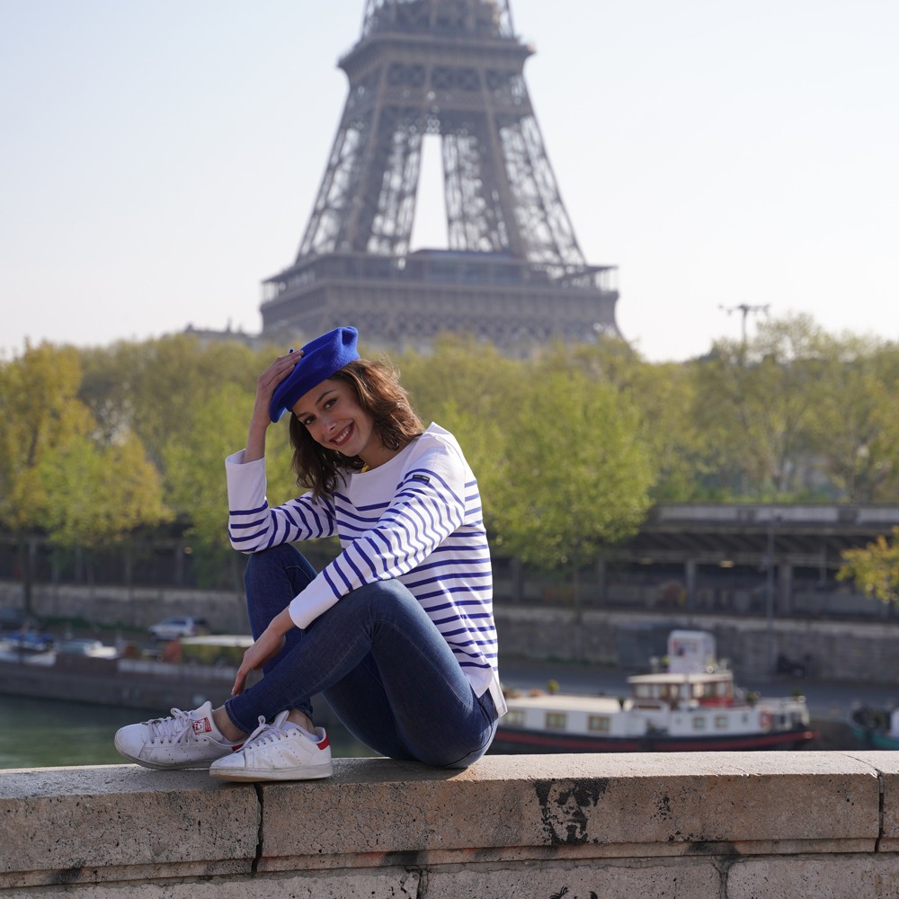 Classic Royal Blue Beret Woman