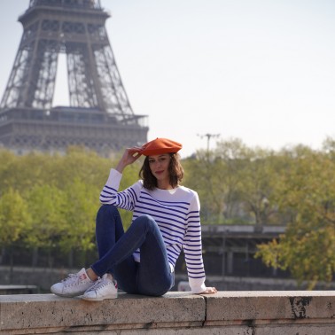 Classic Pumpkin Beret Woman