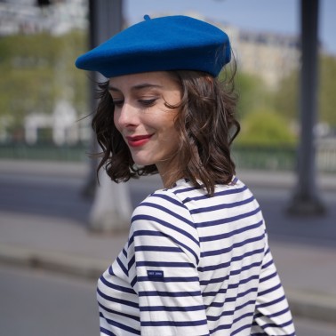 Classic Blue Oversea Beret Woman