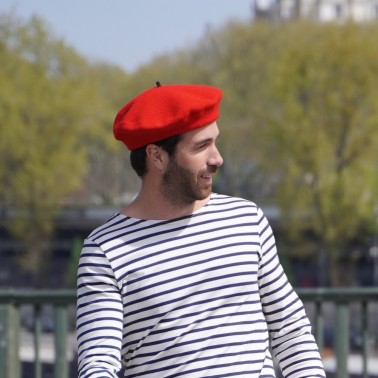 Béret Mode Rouge Homme