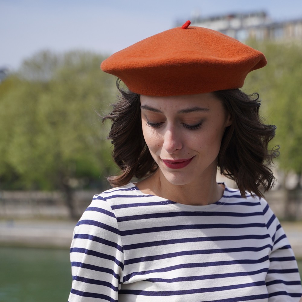 Béret Mode Citrouille Femme