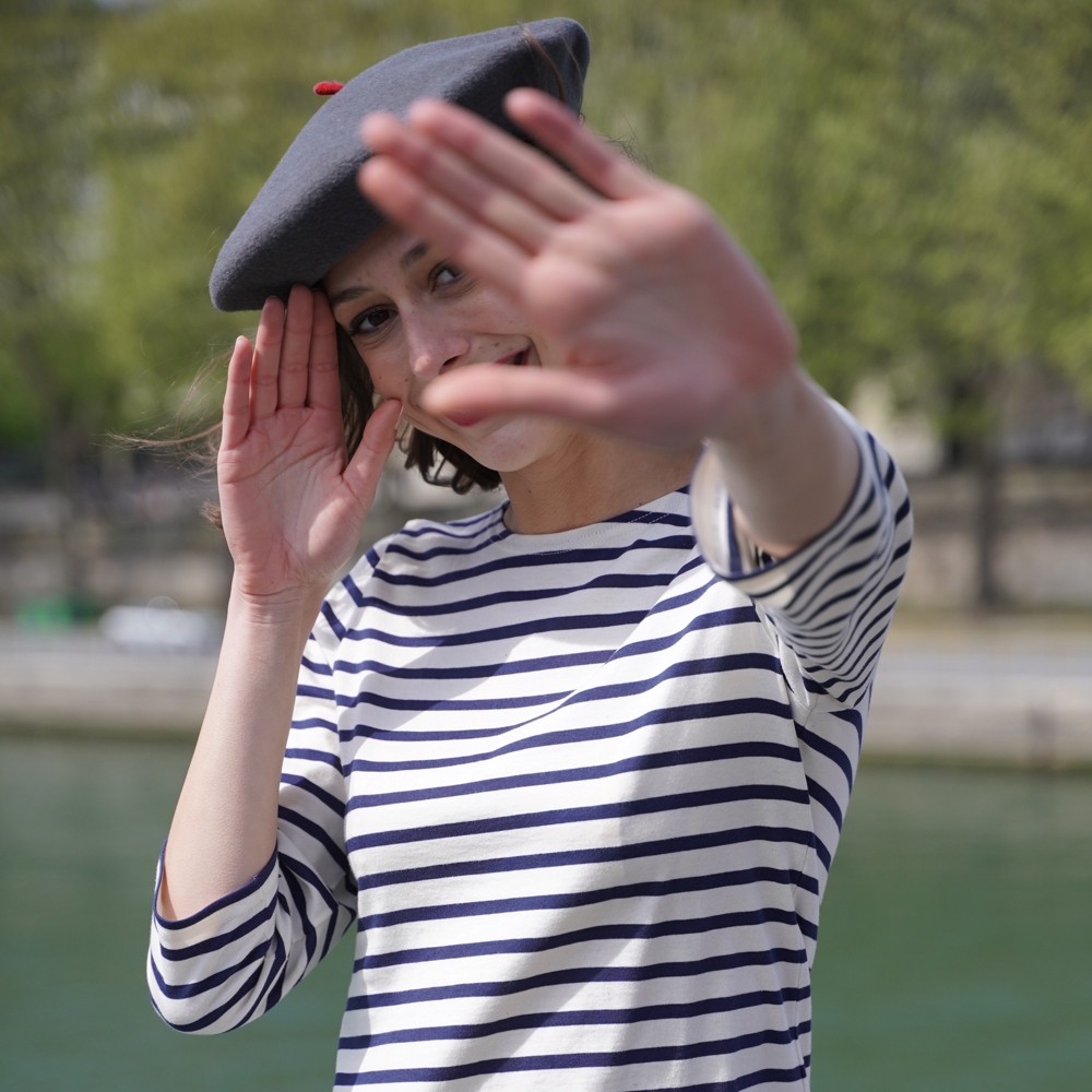 Grey Premium Beret Woman