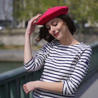 Premium Fushia Beret Woman