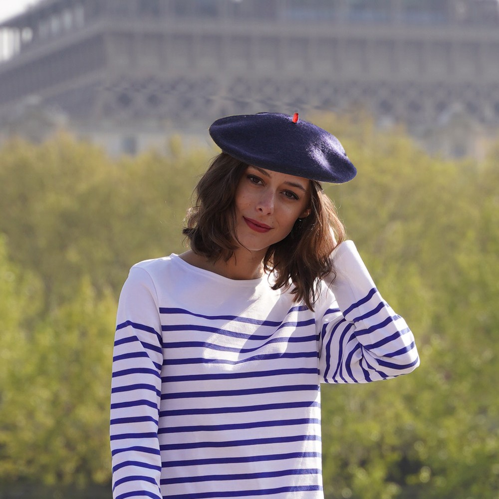 Premium Navy Beret  Woman