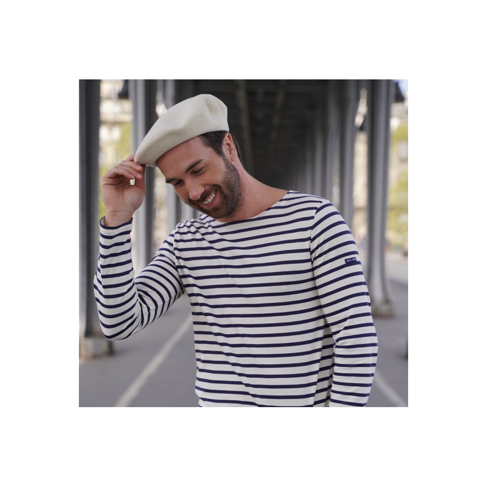 Classic Off White Beret Man