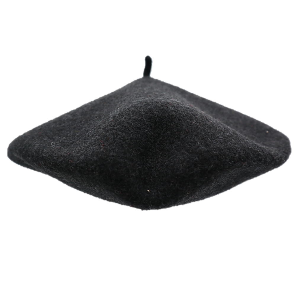 Dark heather Grey Beret Kid