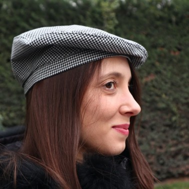 Beret Chic Houndstooth, le béret français