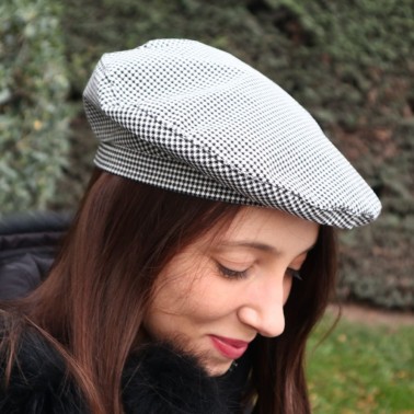 Beret Chic Houndstooth, le béret français