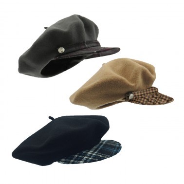 Les bérets casquettes tartan