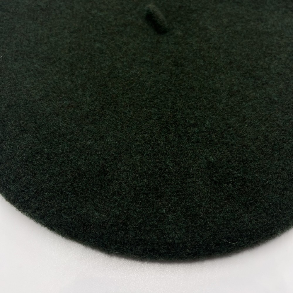BERET HAT IN KHAKI BROWN WOOL 406970 main image 1