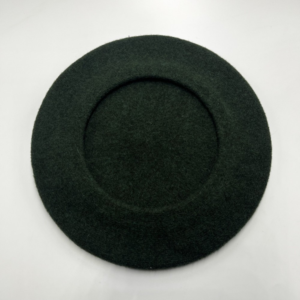 BERET HAT IN KHAKI BROWN WOOL 406970 main image 0