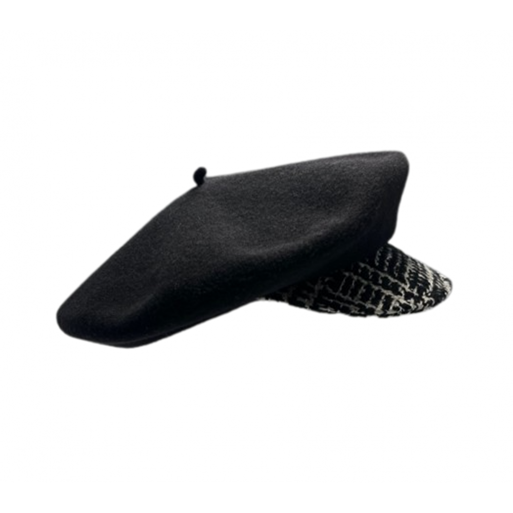Béret Femme Noir — Matière Modal, Résistant à La Déformation, Taille Unique - 11