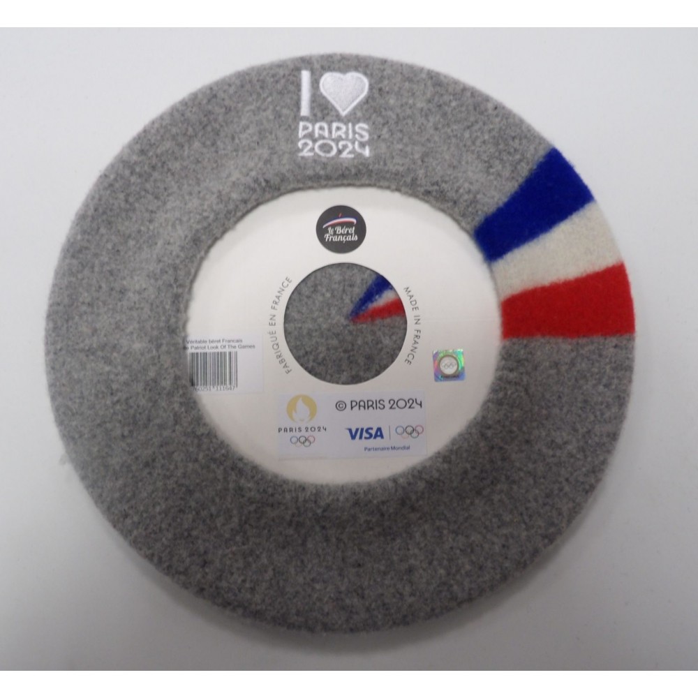 Béret jeux olympique "i love PARIS 2024"