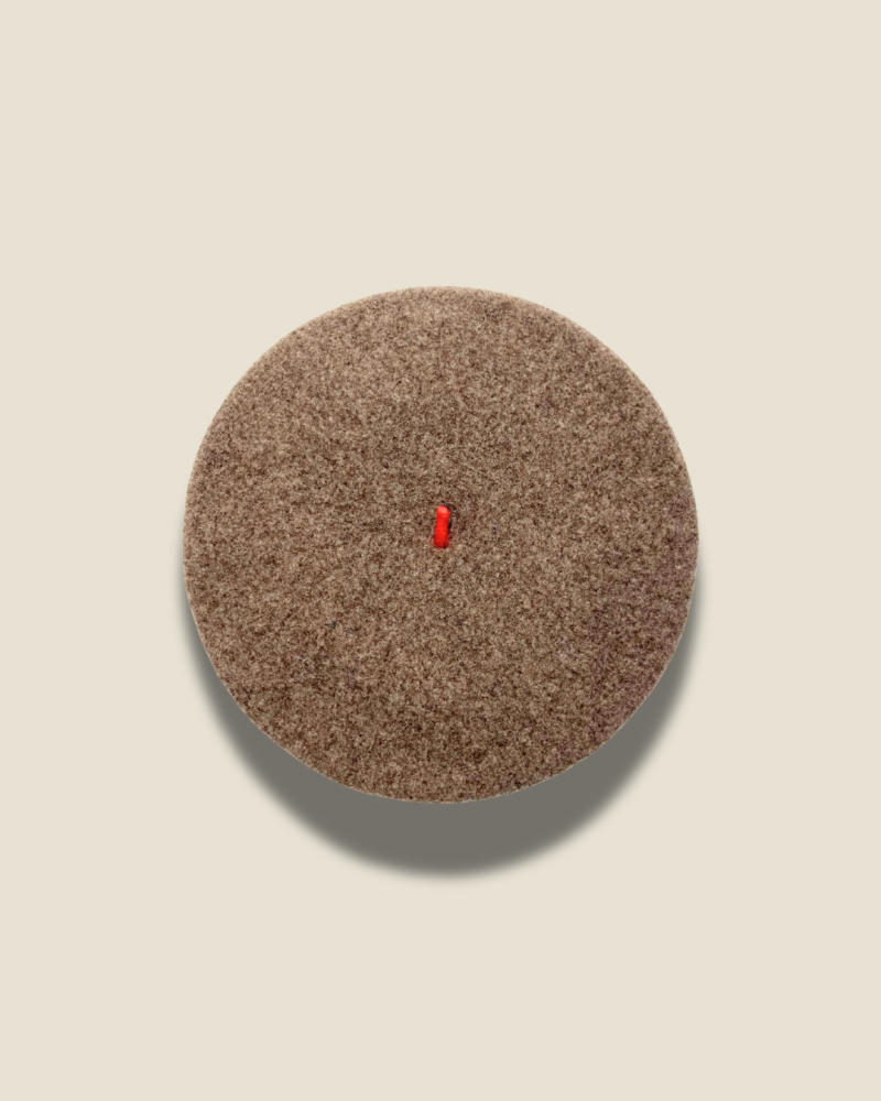 Béret Mode Camel Cendré Femme